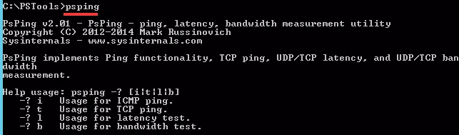 Psping四大功能介绍:ICMP Ping/TCP Ping/延迟测试/带宽测试-YuNi Blog
